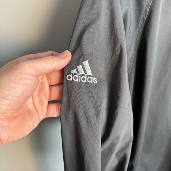 Adidas Men's Outdoor Long Sleeve Pullover Windbreaker Golf Jacket Black Large - Picture 7 of 16
